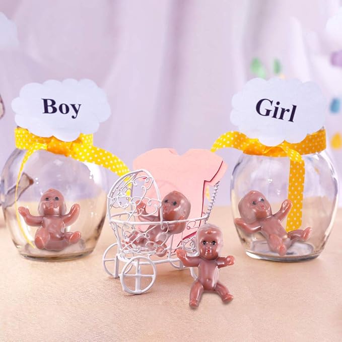 240 PCS Mini Plastic Babies Dolls, 1 Inch Small King