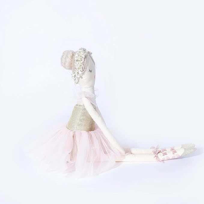 MON AMI Ballerina Stuffed Doll - 22”, Plush Ballerina Doll for Girls