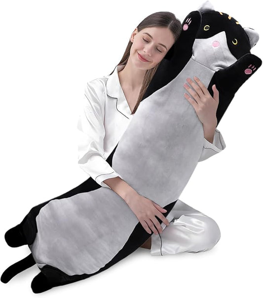 shangman Lovely Plush Cat Doll Cute Cartoon Soft Stuffed Kitten 130cm/51.1in)