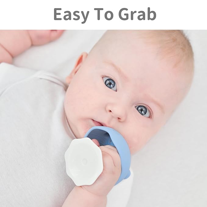 Baby Teething Toys for 3-12 Months+,Silicone Mombella Baby Teether with Suction Base