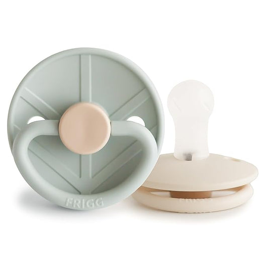 FRIGG Little Viking SilkySoft Silicone Baby Pacifier 2-Pack | Made in Denmark 0-6 Months)