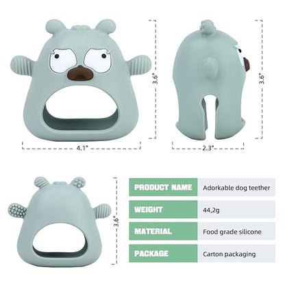 Teething Toys for Babies 0-6-12 Months, Baby Teether Never Drop Baby Teether for Teething Relief
