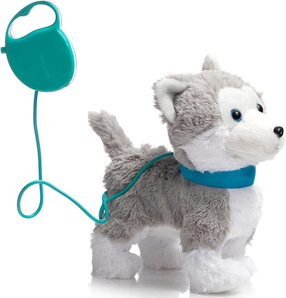 HollyHOME Plush Animated Puppy Husky Puppy Dog Toy Pet 12 Inches