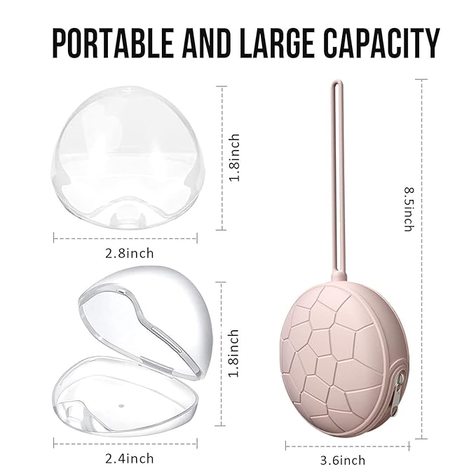 Smlpuame 4 Pack Pacifier Holder Case Set,2 Silicone Portable Pacifier Cover Pouch Bag for Diaper Bags Baby Carriage with 2 Transparent Pacifier Storage Container Box