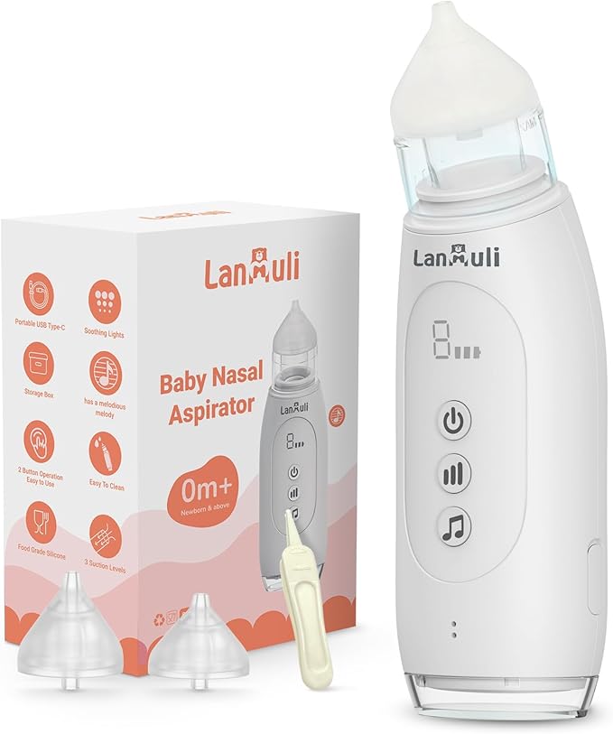 Hospital-Grade Nasal Aspirator for Baby, Automatic Toddler Nose Sucker