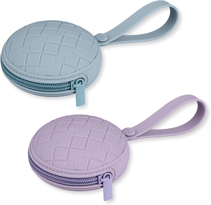 Pacifier Holder Case,Pack of 2 Baby Silicone Pacifier Holder Case 3)