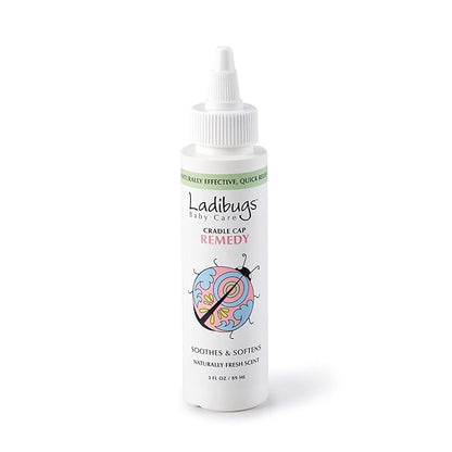 Cradle Cap Remedy Kit, 3oz | Includes Cradle Cap Serum & Fine-Toothed Comb | Effectively Removes Scales & Flakes | Soothes & Softens Scalp