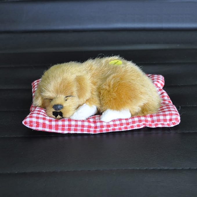Simulation Lovely Dog That Make Sounds Doll Cute Sleeping Plush Decorations,1Pcs Sleeping