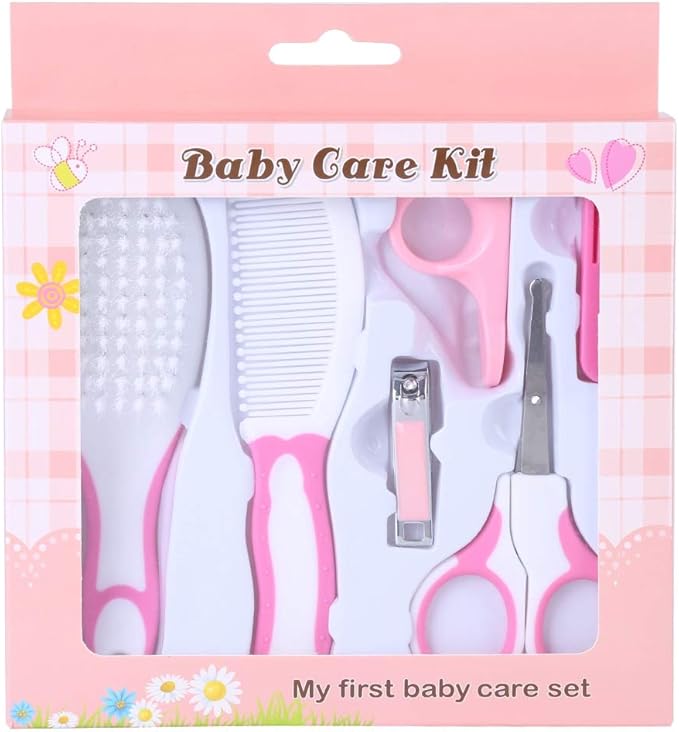 Baby Grooming Kit,Baby Healthcare and Grooming Kit,6pcs Baby Care Tools, /Blue for Nursing Baby Heath and Grooming,a New or Experienced Parents