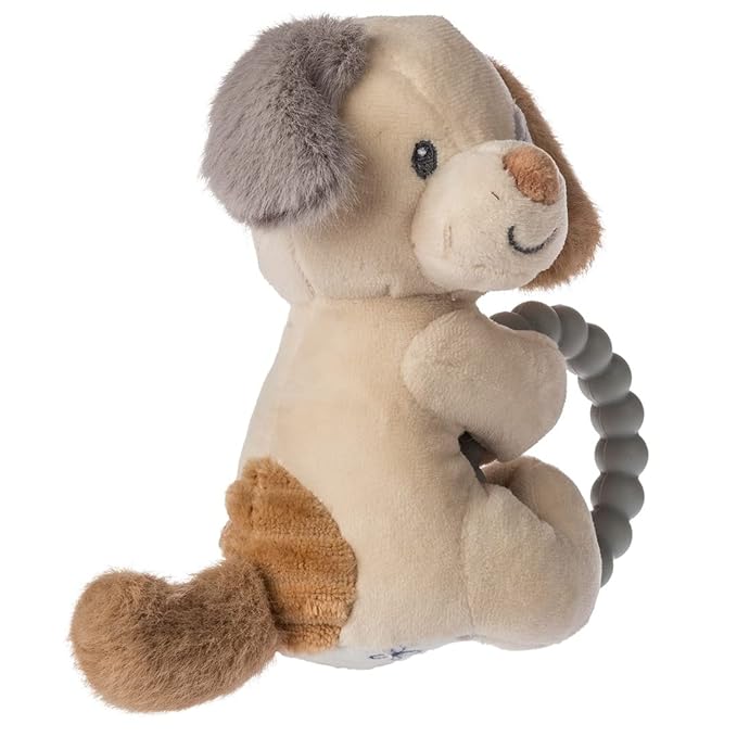 Mary Meyer Soft Baby Rattle with Soothing Teether Ring, 6-Inches