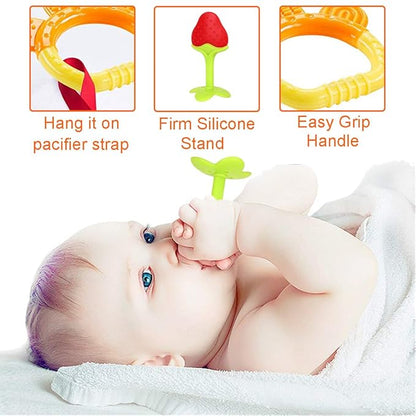 Baby Teething Toys 6 Packs BPA Free Silicone Baby Teethers,