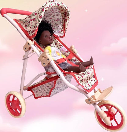 Baby Doll Stroller for Dolls | Play Toy Doll Stroller for Toddlers 3 Year Old Girls Gift