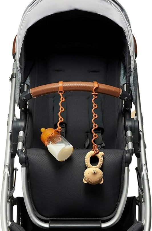 Toy Straps for baby - Keep toy, bottle & pacifier Off The Floor 2-Pack