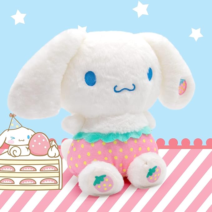 Kawaii Cinnamoroll Plush Doll 8", kuruomi My Melo Anime Plush Figure Toy