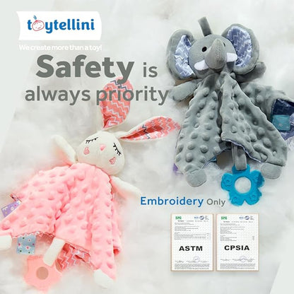 Soothe&Sense Baby Security Blanket with Teether, Rattle
