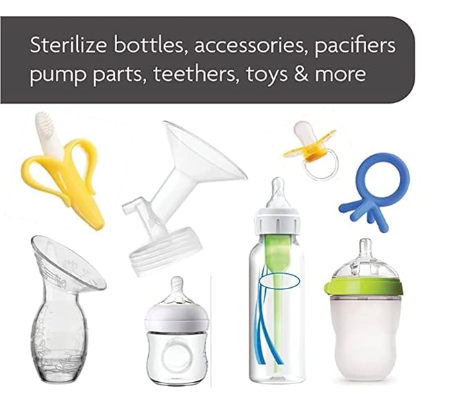 Baby Brezza 4 in 1 Baby Bottle Sterilizer Machine ??Largest Capacity Electric Steam Sterilization
