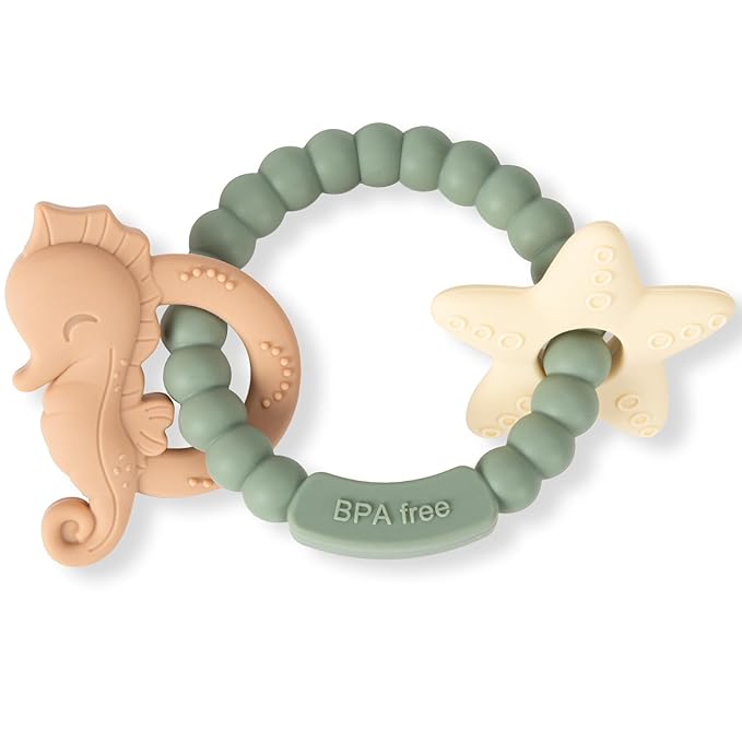 Silicone Teethers for Babies 0-6 6-12 Months Baby Teething Toys