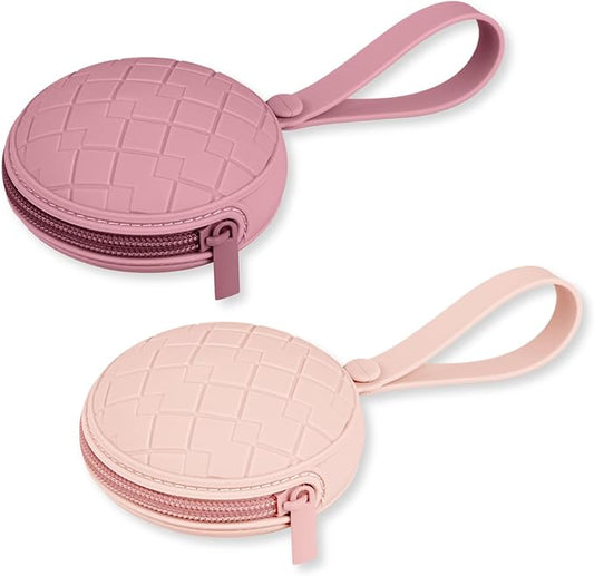 Pacifier Holder Case,Pack of 2 Baby Silicone Pacifier Holder Case 2)