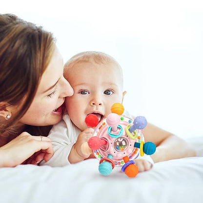TOHIBEE Baby Montessori Sensory Toys for 0-6 6-12 Months, Food Grade Teething Toys for Babies 0 3 6 9 12 18 Months 1 2