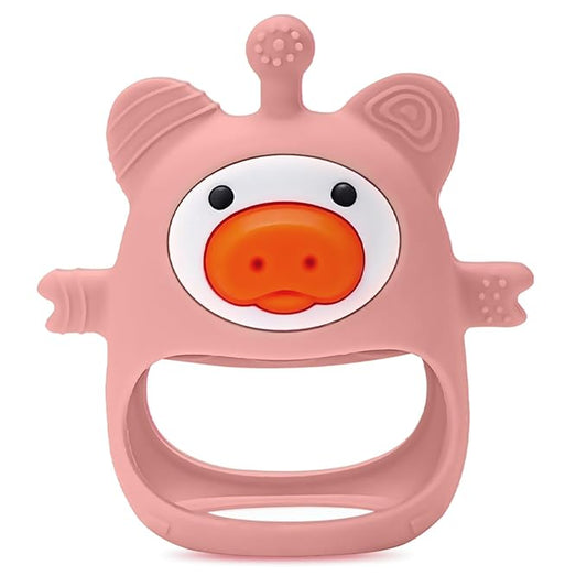 Baby Teething Toy for 0-6-12 Months,Food Grade Silicone Teething Mitten