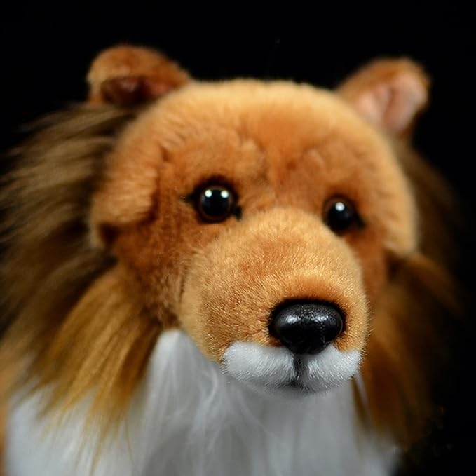 Simulation Collie Sheepdog Doll Collie Stuffed Animals Plush Toy 10" Long……