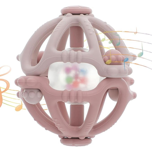 Stereo Rattle Teether, Sensory Teething Toys for Baby