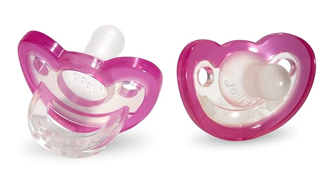 RaZbaby JollyPop Newborn Pacifier 0-3 Months - Soft, BPA-Free Silicone 2