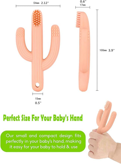Cactus Teether, Baby Teething Toys for Babies 0-6 Months 6-12 Months
