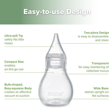 Haakaa Silicone Baby Nasal Aspirator | Nose Bulb Syringe