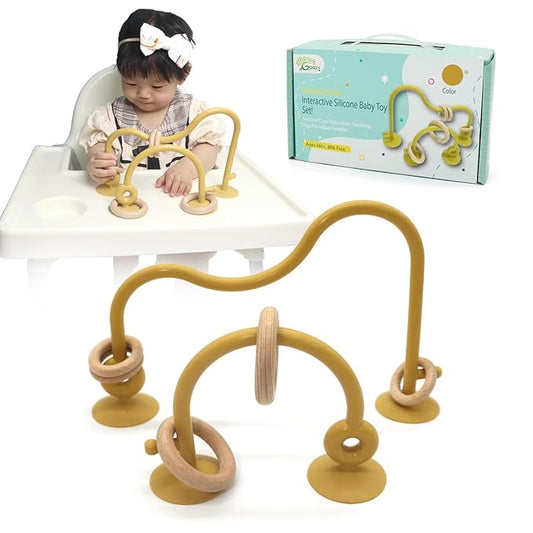 Gogzy - Parent-Child Interactive Silicone Baby Toy Set 6M+, BPA