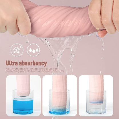 Yoofoss Muslin Burp Cloths for Baby 10 Pack 100% Cotton 20''X10'' Super