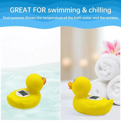 b&h Duck Baby Bath Thermometer, Toddlers Bath Temperature Thermometer Safety Floating Toy