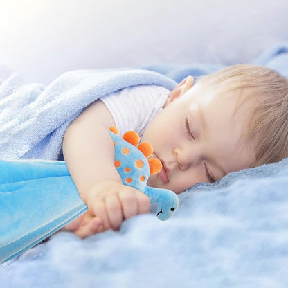 Pro Goleem Dinosaur Security Blanket Soft Loveys for Babies 14 Inch