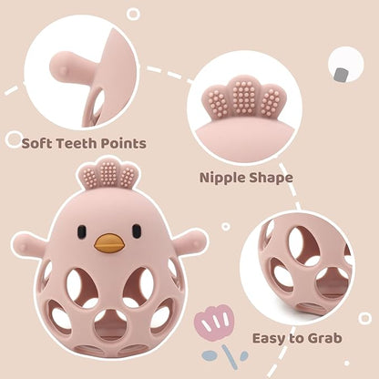 Baby Teething Toys Silicone Teethers - Babies Toys Chew Toys 0-6 6-12