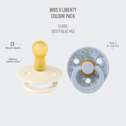 BIBS Liberty Pacifier | 2 Colour Natural Rubber Latex Soothers