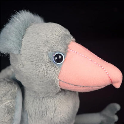 ZHONGXIN MADE Simulation Shoebill Plush Toy Stuffed Animals - Soft Realistic 10” Gray Shoebill Balaeniceps Rex Doll, Cute Toys Real Plushie Toy Home Decoration