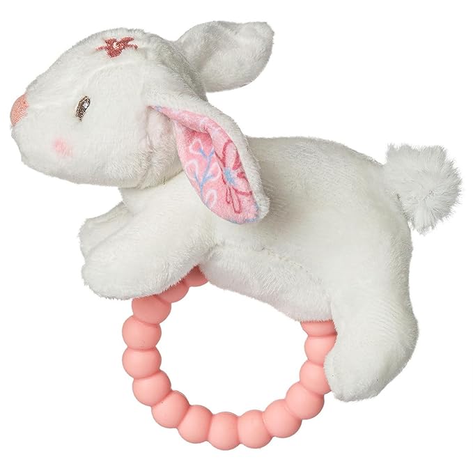 Mary Meyer Soft Baby Rattle with Soothing Teether Ring, 6-Inches