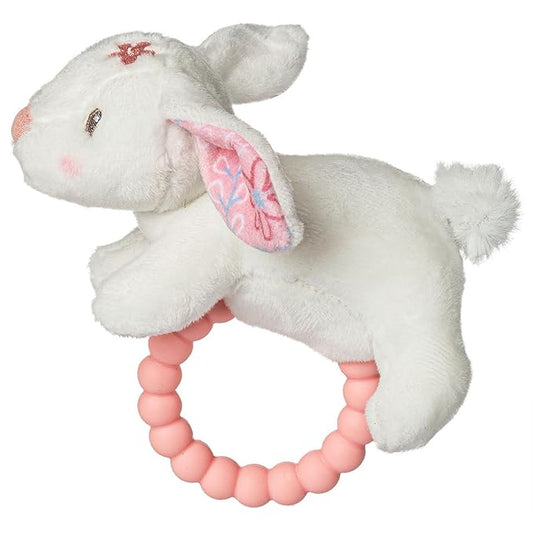 Mary Meyer Soft Baby Rattle with Soothing Teether Ring, 6-Inches