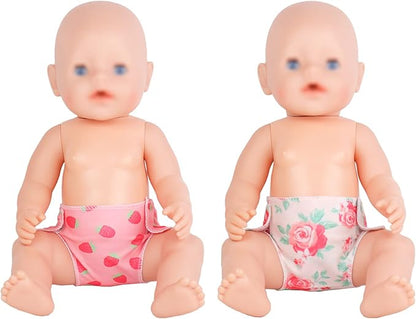 SOTOGO 10 Pieces Doll Diapers Doll Underwear Doll Underpants Doll 14-18 Inch