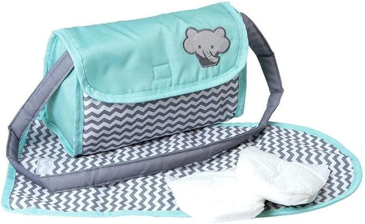 Adora Baby Doll Diaper Bag with Sturdy Straps, Includes Changing Mat and 2 Doll Diapers (Fits 13" Dolls) 3+ -