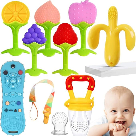 Baby Teething Toys, Freezer BPA Free Silicone Baby Teether Chew Toys