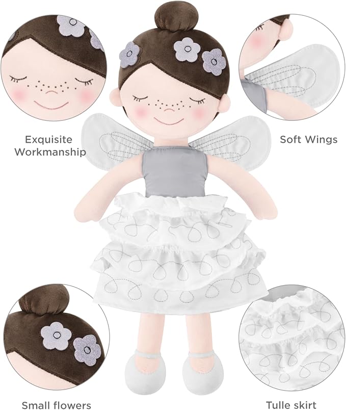 GAGAKU Soft Baby Doll Toys (16''), My First Baby Rag 1 Year