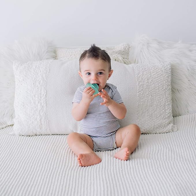 Itzy Ritzy Water-Filled Teethers - Cold Cutie Coolers Textured On Both Sides to Massage Sore Gums & Emerging Teeth 3 Green