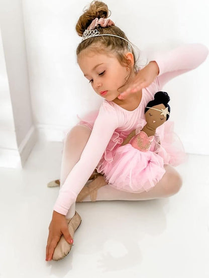 MON AMI Prima Ballerina African American Doll – 22”, Soft & Cuddly Stuffed Plush Doll
