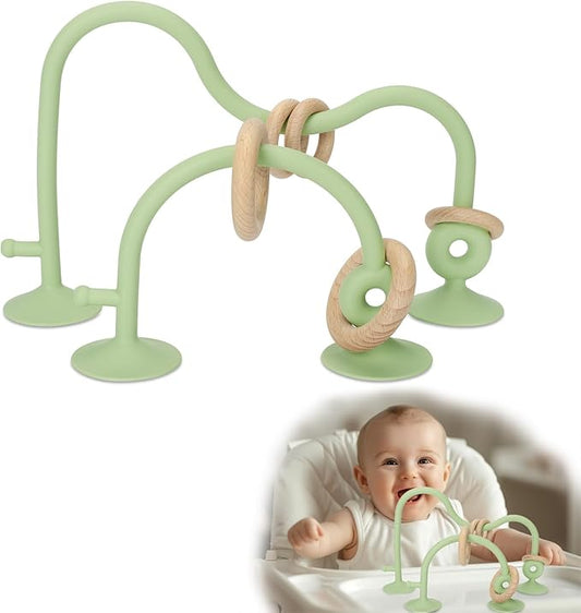 Socub High Chair Toys with Suction Cups, Montessori Educational Toys for Babies 6-12 18 Months