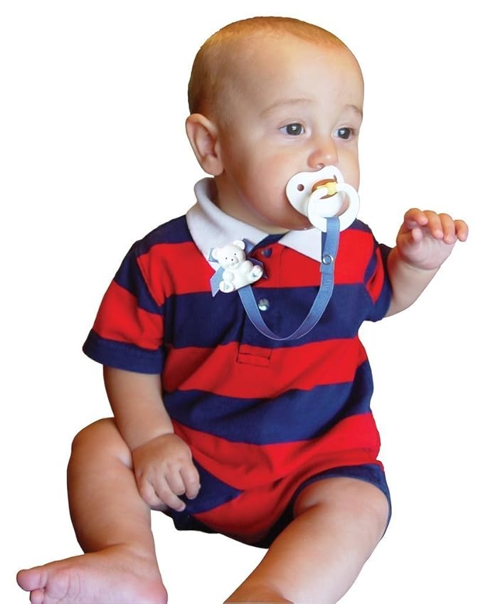 Baby Buddy Pacifier Clip Holder, Newborn Essential with Universal Fit for all Binky and Teether Brands 4+ Months, 2 Pack