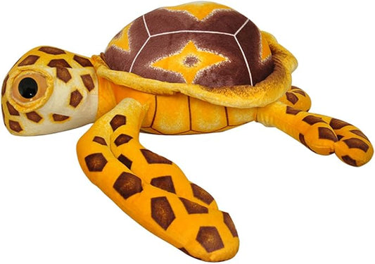 Cuddly Emulation Sea Turtle Soft Stuffed Animals Toys Doll,Tortoise Plushie Toys and Best Gifts for Baby Toys (Coffee 16 ")