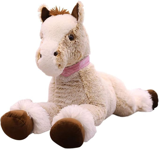 Large Horse Stuffed Animal Plush Toy,Giant Pony Unicorn Plush Doll Gifts for Kids 47.2"