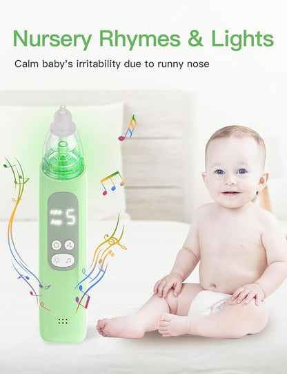 Baby Nasal Aspirator, Electric Nose Sucker with 5 Levels Suction