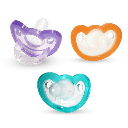 RAZBABY JollyPop Baby Pacifier Newborn, 0-3m (3 ct Variety)